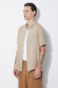 A.P.C. linen shirt chemisette bellini logo beige LIAEK.H12551.BAA