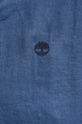 Timberland koszula lniana TB0A2DC32881 niebieski