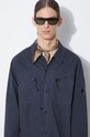 Bavlněná bunda C.P. Company Gabardine Buttoned 16CMSH120A002824G námořnická modř
