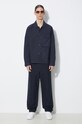 C.P. Company cotton shirt Ottoman 16CMSH153A006406O navy SS24