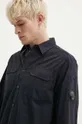 tmavomodrá Bavlnená košeľa C.P. Company Gabardine Pocket