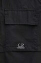 C.P. Company koszula bawełniana Cotton Rip-Stop 16CMSH213A005691G czarny
