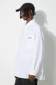 bílá Bavlněná košile 032C 'Psychic' Wide Shoulder Shirt