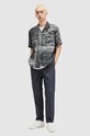 Bavlněná košile AllSaints TIJUANA SS SHIRT černá MS558Z