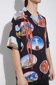 Košile PLEASURES 7 Wonder Camp Shirt P24SP001.BLACK