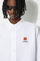 Kenzo camasa din bumbac Boke Flower Crest Casual Shirt FD55CH4109LO.01 alb