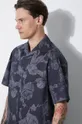 Neil Barrett camasa din bumbac Boxy Bold Flowers Print Short Sleeve Shirt De bărbați