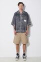 Maison MIHARA YASUHIRO shirt Rc Twill Double Layered S/S A12SH071 gray SS24