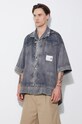 Maison MIHARA YASUHIRO shirt Rc Twill Double Layered S/S gray A12SH071
