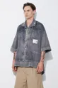gray Maison MIHARA YASUHIRO shirt Rc Twill Double Layered S/S