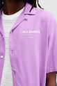 AllSaints koszula ACCESS SS SHIRT M064SA fioletowy SS24