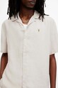 Рубашка AllSaints AUDLEY SS SHIRT M016SA бежевый AW24
