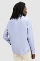 Odzież AllSaints koszula bawełniana HILLVIEW LS SHIRT MS513Z niebieski