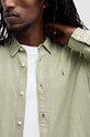Рубашка со льном AllSaints LAGUNA LS SHIRT MS540Z зелёный AW24