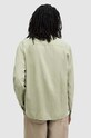 AllSaints cămașă de in LAGUNA LS SHIRT verde MS540Z