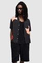 AllSaints camasa ROZE SS SHIRT cu modele negru M033SA