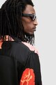 Îmbrăcăminte AllSaints camasa ROZE SS SHIRT M033SA negru