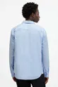 modrá Bavlnená košeľa AllSaints TAHOE LS SHIRT