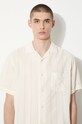 Рубашка Corridor Striped Seersucker SS0014 бежевый