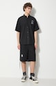 Undercover koszula bawełniana UC1D4407 czarny SS24