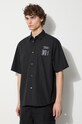 Undercover koszula bawełniana czarny UC1D4407