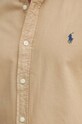Бавовняна сорочка Polo Ralph Lauren 710889739 бежевий