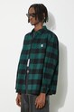 Βαμβακερό πουκάμισο A Bathing Ape Block Check Shirt πράσινο 1J80131003