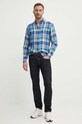 Odzież Polo Ralph Lauren koszula lniana 710938002 niebieski