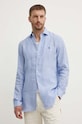 Polo Ralph Lauren koszula lniana niebieski 712938931