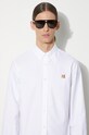 Maison Kitsuné cotton shirt Mini Fox Head Classic Bd Shirt MM00413WC2010 white