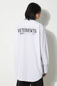 Clothing VETEMENTS cotton shirt Established Logo Shirt UE64SH220W white