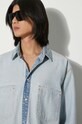Джинсовая рубашка VETEMENTS Inside-Out голубой UE64SH500N