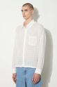 Βαμβακερό πουκάμισο STAMPD Cropped Oversized Buttondown λευκό SLA.M3320BD.WHT