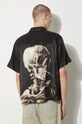 Дрехи Риза STAMPD Skeleton Camp Collar Buttondown SLA.M3142BD.SKL черен
