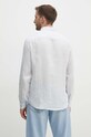 Abbigliamento Armani Exchange camicia di lino 8NZC50.ZNCFZ blu