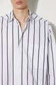 MKI MIYUKI ZOKU cotton shirt Striped Dress Shirt STRIPED.DRESS.SHIRT white