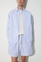 MKI MIYUKI ZOKU camasa din bumbac Striped Dress Shirt cu modele albastru STRIPED.DRESS.SHIRT