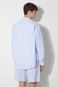 MKI MIYUKI ZOKU cotton shirt Striped Dress Shirt blue STRIPED.DRESS.SHIRT
