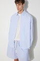 MKI MIYUKI ZOKU camasa din bumbac Striped Dress Shirt STRIPED.DRESS.SHIRT albastru