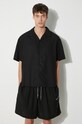 Рубашка MKI MIYUKI ZOKU Tencel Vacation Shirt чёрный TENCEL.VACATION.SHIRT