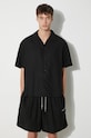 MKI MIYUKI ZOKU camasa Tencel Vacation Shirt negru TENCEL.VACATION.SHIRT