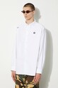 Памучна риза AAPE бял AAPSTM8470XXM