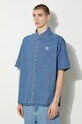 AAPE camicia di jeans verde AAPSTM8480XXM