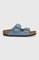 Παιδικές παντόφλες Birkenstock Arizona Kids BFBC απομίμηση λείου δέρματος μπλε 1026395.24.35