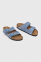 Birkenstock ciabatte in pelle scamosciata bambino/a Arizona Kids VL 1026915.36.39 blu SS24