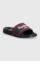 Pepe Jeans papuci SLIDER LOGO B bleumarin PBS70054.B