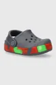 γκρί Παιδικές παντόφλες Crocs OFF COURT GLOW BAND CLOG Για αγόρια