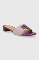 Lauren Ralph Lauren papuci Fay Logo 802925252005.500 violet SS24
