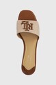 Lauren Ralph Lauren klapki Fay Logo brązowy 802927401001.200