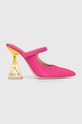 Kat Maconie slapi de piele Hailey subțire roz HAILEY.FUSCHIA